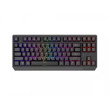 Mekaaninen Tenkeyless Gaming-näppäimistö GENESIS Thor 230 TKL — USB, RF langaton, Bluetooth, 87 näppäintä QWERTY, harmaa