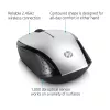 HP Wireless hiiri 200 (Pike Silver), molempikätinen, optinen, RF langaton, 1000 DPI, hopea