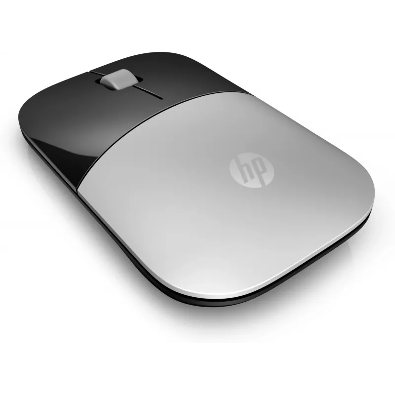 HP Z3700 hopeinen langaton hiiri, molempikätinen, optinen, RF langaton, 1200 DPI, hopea