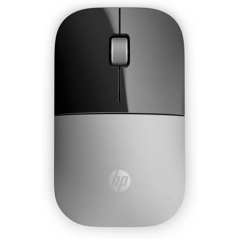 HP Z3700 hopeinen langaton hiiri, molempikätinen, optinen, RF langaton, 1200 DPI, hopea