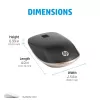 HP 410 ohut hopeinen Bluetooth-hiiri, molempikätinen, Bluetooth, 2000 dpi, hopea