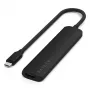 Satechi ST-P6SK 6-in-1 ohut USB-C-monitoimikeskitin: USB-C, 2x USB-A, 4K HDMI, micro/SD-kortinlukija
