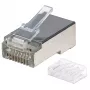 Intellinet RJ45-modulaaripistoke Pro Line, Cat6, STP, 3-haarainen, massiivi- ja monisäikeisille johtimille, 50 µ kullatut kontaktit, 90 kpl