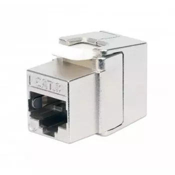 Intellinet Cat8.1 40G suojattu työkaluton Keystone-liitin RJ-45 hopea