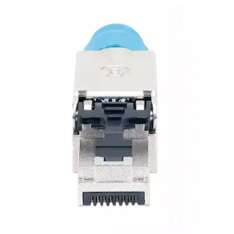 Intellinet Cat8.1 40G suojattu työkaluton RJ45-modulaaripistoke sininen pistoke