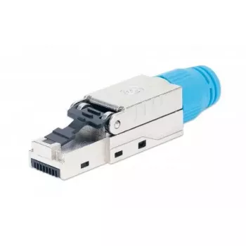 Intellinet Cat8.1 40G suojattu työkaluton RJ45-modulaaripistoke sininen pistoke