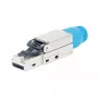 Intellinet Cat8.1 40G suojattu työkaluton RJ45-modulaaripistoke sininen pistoke