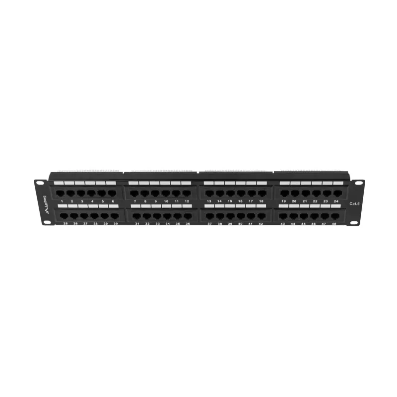 Räkkitarvike Lanberg PPU6-2048-B 19 tuuman 2U 48 porttia