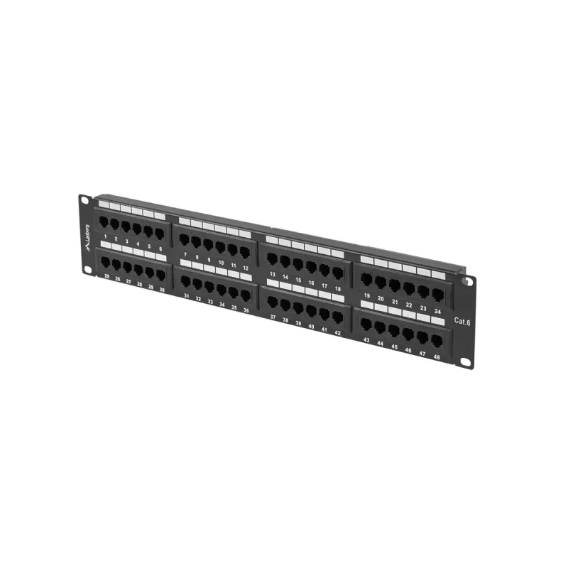 Räkkitarvike Lanberg PPU6-2048-B 19 tuuman 2U 48 porttia