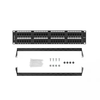 Räkkitarvike Lanberg PPU6-2048-B 19 tuuman 2U 48 porttia