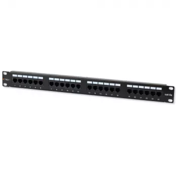 Techly patch-paneeli UTP 24 porttia RJ45 Cat.5E I-PP 24-RU-C5ET