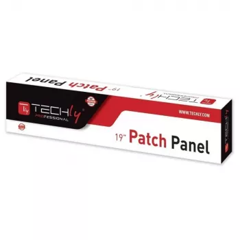 Techly patch-paneeli UTP 24 porttia RJ45 Cat.5E I-PP 24-RU-C5ET