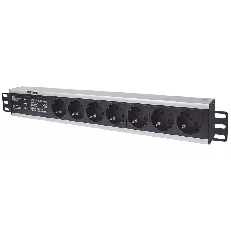 Rack-monttauspistorasia Intellinet 19 inch 1,5HE 7-osainen tyyppi F