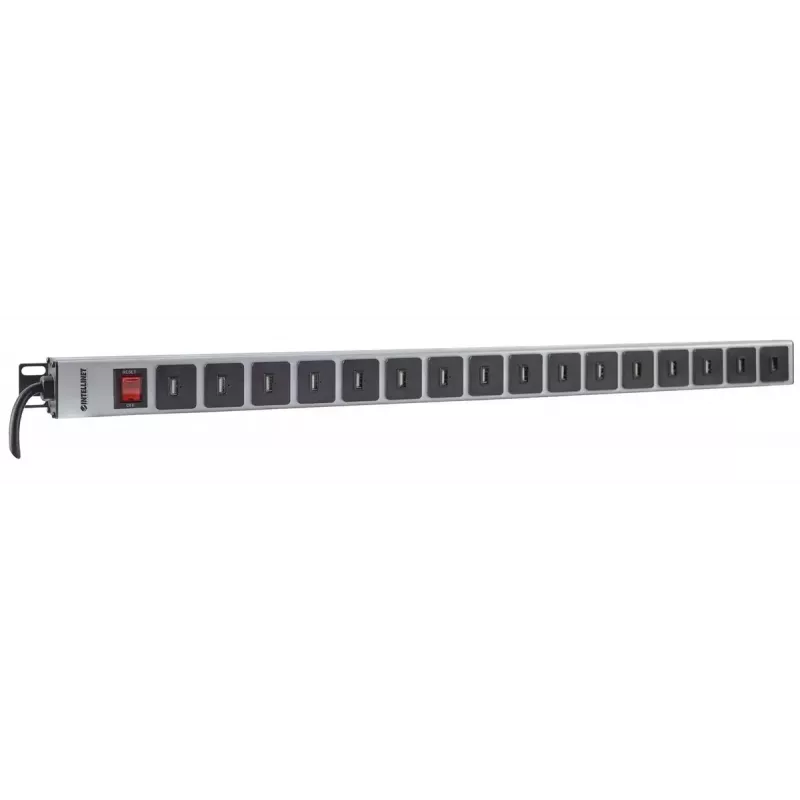 Virranjakoyksikkö Intellinet pystysuora rack-monttaus 16-porttinen USB-A