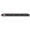 Intellinet 19 inch 1U rack-monttaus 9-osainen PDU 16A päälle/pois 2 m virtajohto
