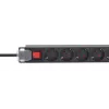 Intellinet 19 inch 1U rack-monttaus 9-osainen PDU 16A päälle/pois 2 m virtajohto