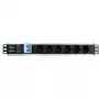 Techly I-CASE STRIP-16SH pistorasia (PDU) 6 AC-lähtöä 1,5HE musta, hopea