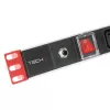 Pistorasia Techly Rack 19 inch Power Strip 1U 8 lähtöä C13
