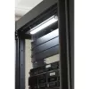 Techly 026289 magneettinen LED-valopaneeli 19 tuuman rack-kaapille, liike- ja kosketusanturi, 12 V DC -verkkolaite, 3 m kaapeli