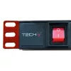 Techly I-CASE STRIP-18C20 virranjakoyksikkö (PDU) 8 AC-lähtöä 1U musta, punainen