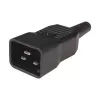 Techly I-CASE STRIP-18C20 virranjakoyksikkö (PDU) 8 AC-lähtöä 1U musta, punainen