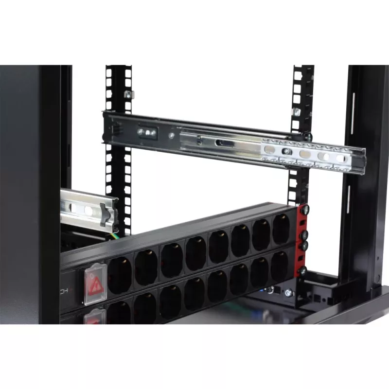 Rack-hylly Techly I-CABINET-TRAY14BK musta 4U 19