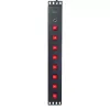 Techly 8-osainen 19 inch rack Power Strip 8 PÄÄLLE/POIS-kytkimellä 1,5HE