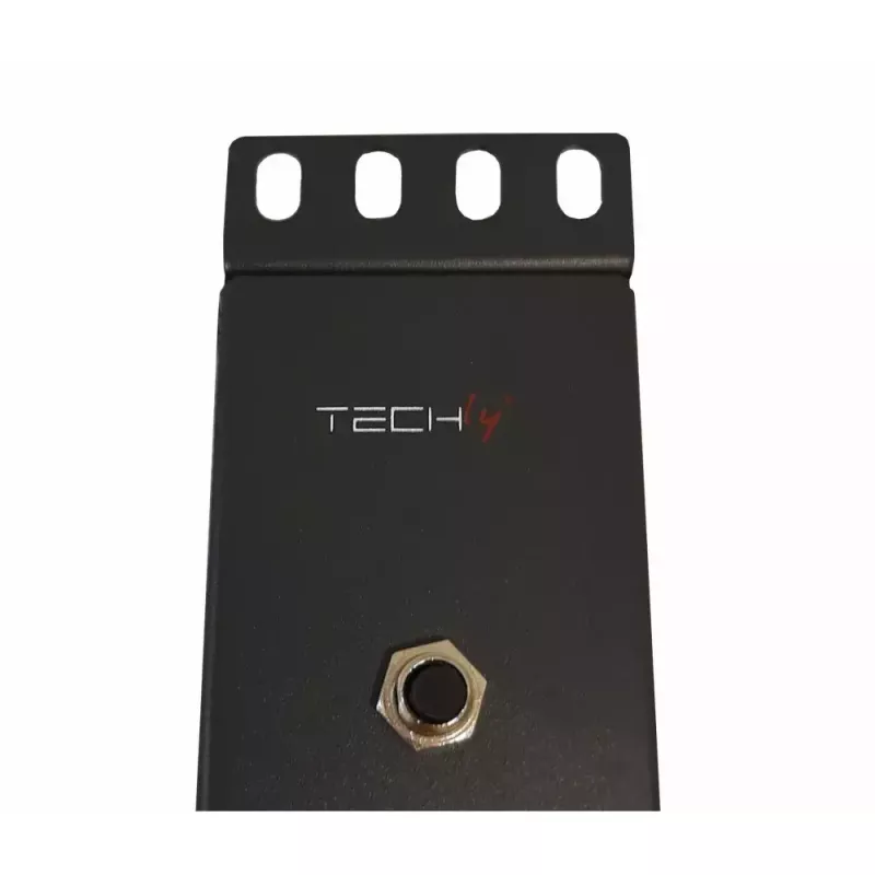 Techly 8-osainen 19 inch rack Power Strip 8 PÄÄLLE/POIS-kytkimellä 1,5HE