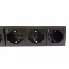 Techly 8-osainen 19 inch rack Power Strip 8 PÄÄLLE/POIS-kytkimellä 1,5HE