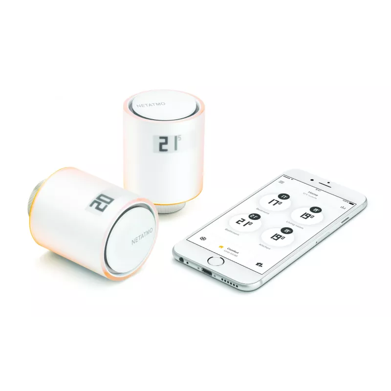 Netatmo NAV-EN lisälämmityspatteritermostaatti, älykäs, valkoinen