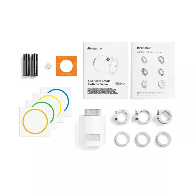 Netatmo paketti: älykäs termostaatti + 3 lisä älykästä patteriventtiiliä