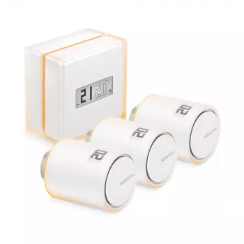 Netatmo paketti: älykäs termostaatti + 3 lisä älykästä patteriventtiiliä