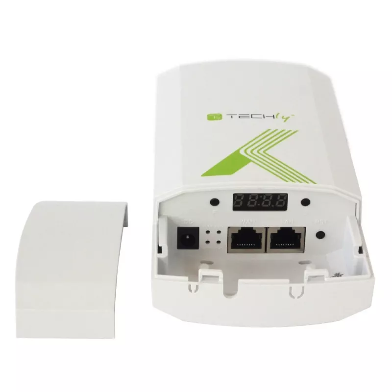 Techly I-WL-CPE880 (108439) ulkokäyttöön tarkoitettu CPE / tukiasema / toistin, Wi-Fi 802.11n, 5,8 GHz, 15 dBi, 300 Mbps, Point-to-Point / Point-to-Multipoint -silta