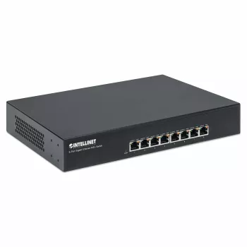 Intellinet 8-porttinen Gigabit Ethernet PoE+ kytkin, 8 x PoE-porttia, IEEE 802.3at/af Power-over-Ethernet (PoE+/PoE), Endspan, pöytämalli, laatikko