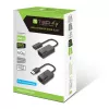 Techly IUSB-EXTENDTY2 kaapeliadapteri RJ-45 USB 2.0 Type-A musta