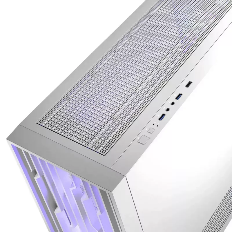 Modecom Volcano Perun Apex ARGB Midi-kotelo, valkoinen