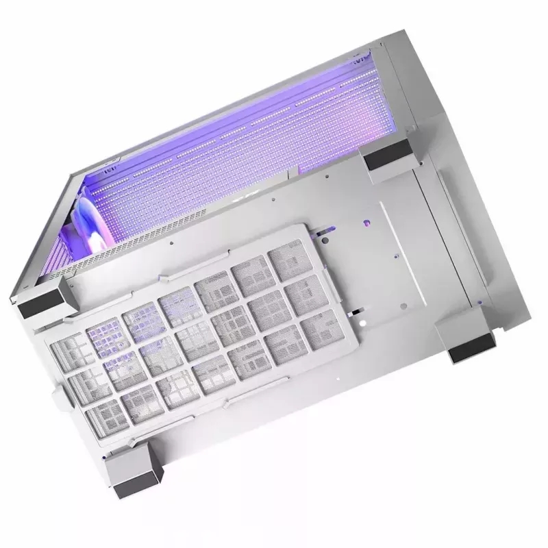 Modecom Volcano Perun Apex ARGB Midi-kotelo, valkoinen