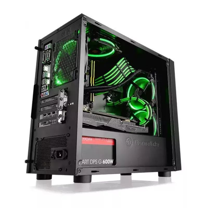 PC-kotelo Thermaltake Versa H17 Window Micro Tower musta