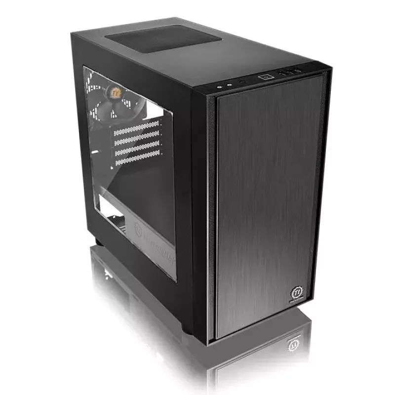 PC-kotelo Thermaltake Versa H17 Window Micro Tower musta