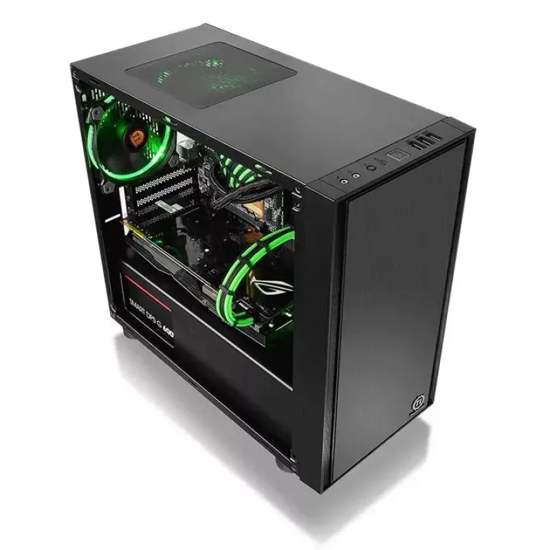 PC-kotelo Thermaltake Versa H17 Window Micro Tower musta