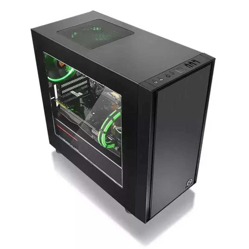 PC-kotelo Thermaltake Versa H17 Window Micro Tower musta