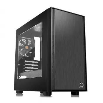 PC-kotelo Thermaltake Versa H17 Window Micro Tower musta