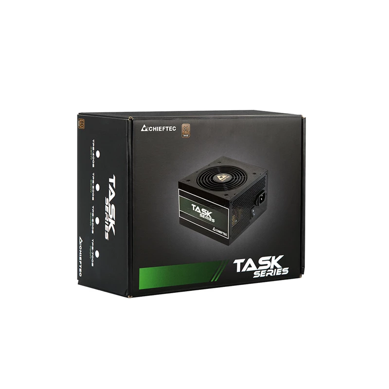Chieftec Task TPS-500S virtalähde 500 W 24-pin ATX ATX musta