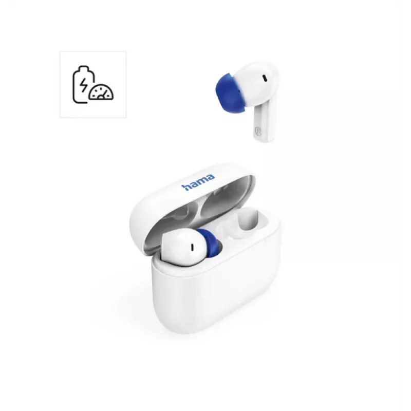 Hama Passion Clear II True Wireless -nappikuulokkeet ANC:llä, valkoinen (00184179)