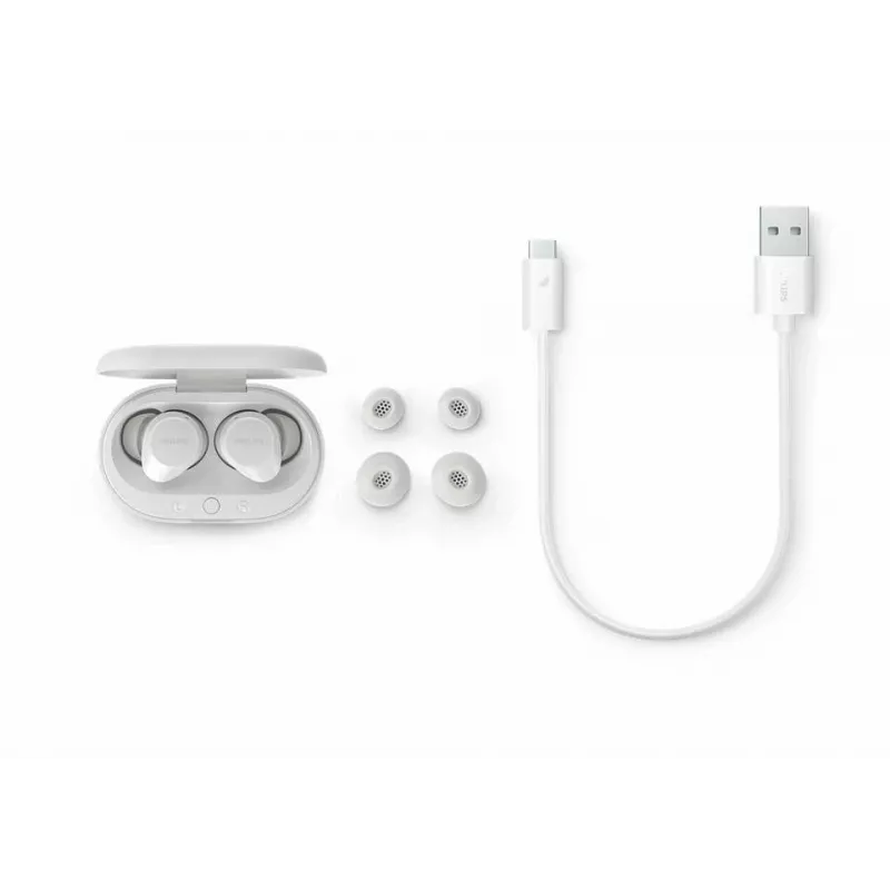 Philips TAT1209WT/00 kuulokkeet/headset True Wireless Stereo (TWS) in-ear puhelut/musiikki Bluetooth valkoinen
