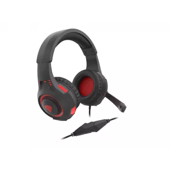 GENESIS Radon 210 -headset johdollinen peli-headset pantalla USB Type-A musta, punainen