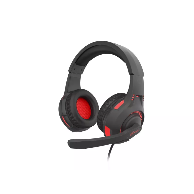GENESIS Radon 210 -headset johdollinen peli-headset pantalla USB Type-A musta, punainen
