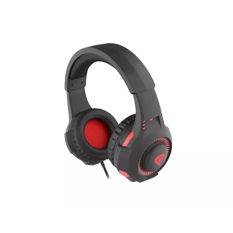 GENESIS Radon 210 -headset johdollinen peli-headset pantalla USB Type-A musta, punainen