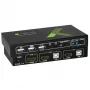 Techly 2x1 USB HDMI 4Kx2K IDATA KVM-HDMI2U KVM-kytkin musta