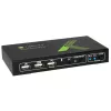 Techly 2x1 USB HDMI 4Kx2K IDATA KVM-HDMI2U KVM-kytkin musta